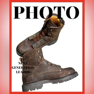 Carolina CA7028 Men's 6" Waterproof Broad Toe Work Boots Size 10 *2E